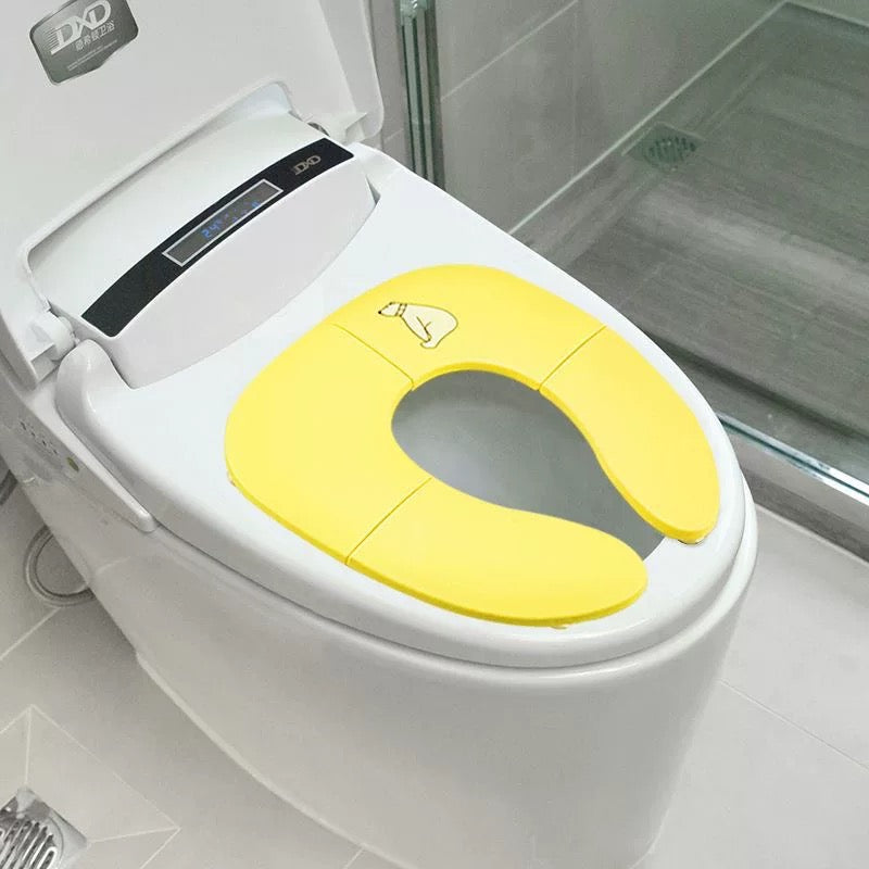 Children's foldable toilet seat baby travel toilet seat hotel outing foldable toilet seat can be folded and stored