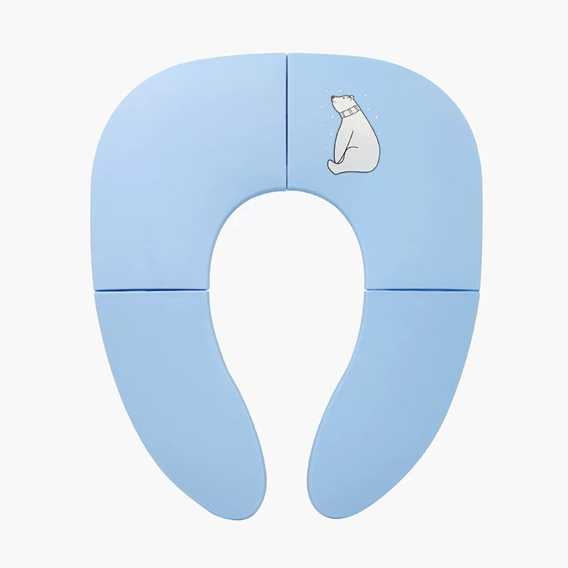 Children's foldable toilet seat baby travel toilet seat hotel outing foldable toilet seat can be folded and stored